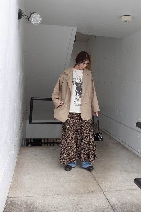 レオパードボリュームスカート